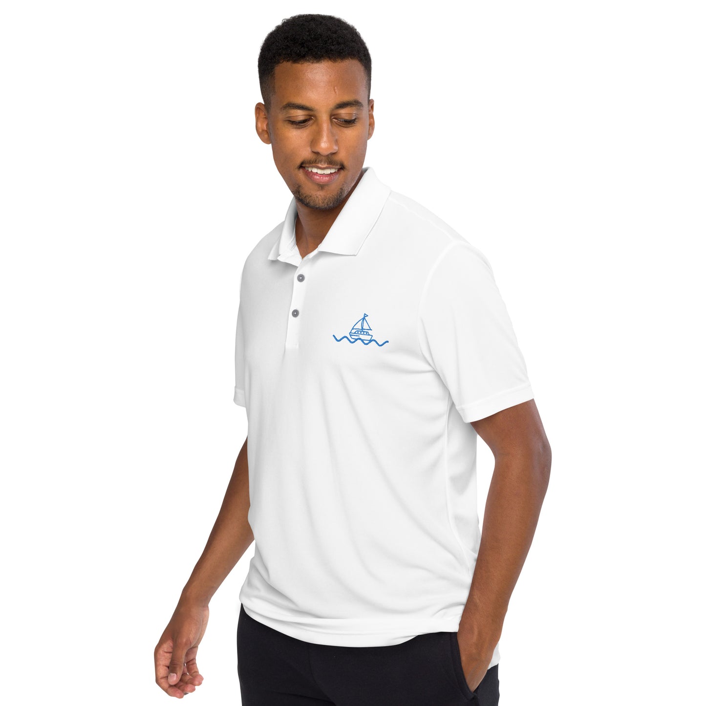 Icespheric Adidas Recycled Polyester Polo Shirt with UPF Protection