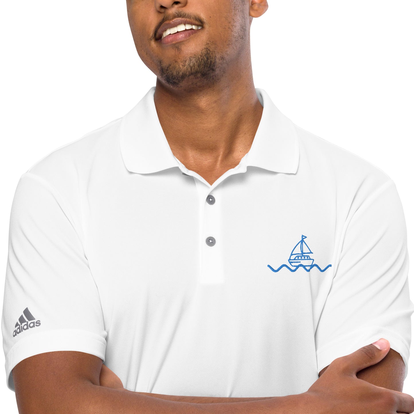 Icespheric Adidas Recycled Polyester Polo Shirt with UPF Protection