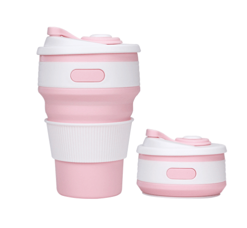 Collapsible Silicone Cup BPA Free, Leak-proof Compact Mug