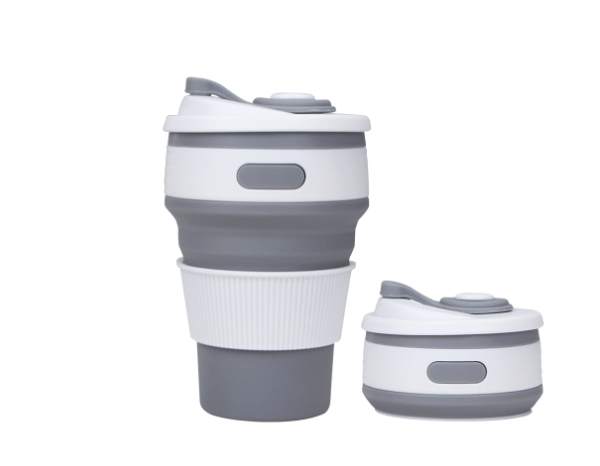 Collapsible Silicone Cup BPA Free, Leak-proof Compact Mug