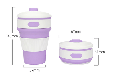 Collapsible Silicone Cup BPA Free, Leak-proof Compact Mug