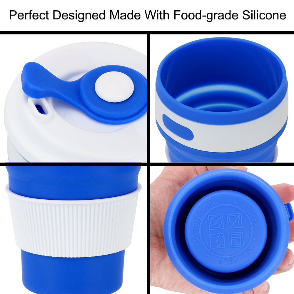 Collapsible Silicone Cup BPA Free, Leak-proof Compact Mug