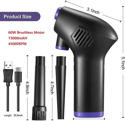 Dedusting Wireless Air Blower W/ Rechargeable Battery