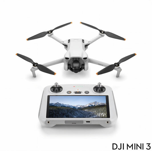DJI Mini 3 Drone W/ RC Touchscreen + 128GB Samsung Micro SD card