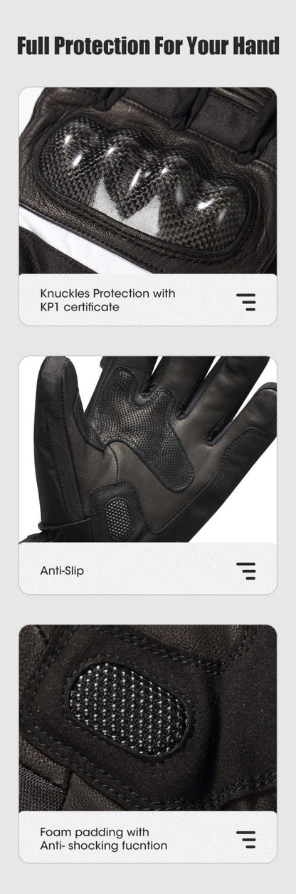 Heated Motorcycle Gloves IcePro3 Shockproof CE, FCC, PSE Certified