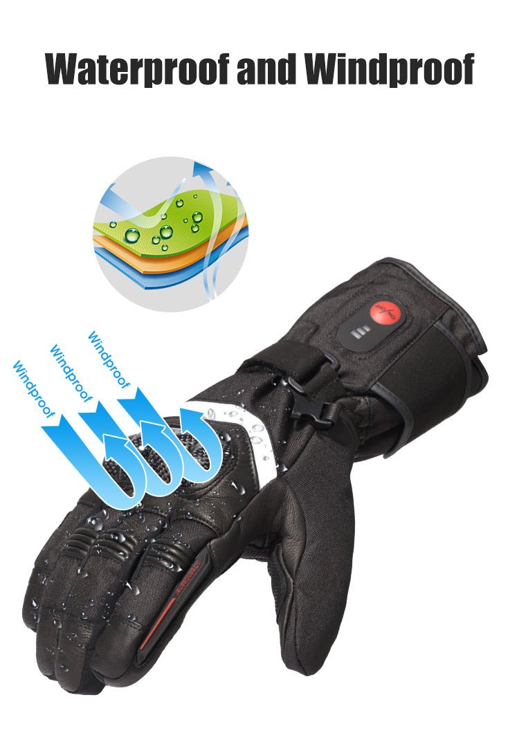 Heated Motorcycle Gloves IcePro3 Shockproof CE, FCC, PSE Certified
