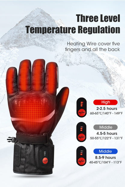Heated Motorcycle Gloves IcePro3 Shockproof CE, FCC, PSE Certified