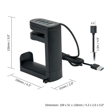 Headphone Holder Bracket Swivel Mounted Hook