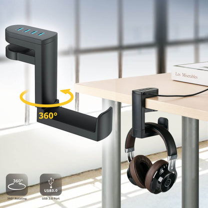 Headphone Holder Bracket Swivel Mounted Hook