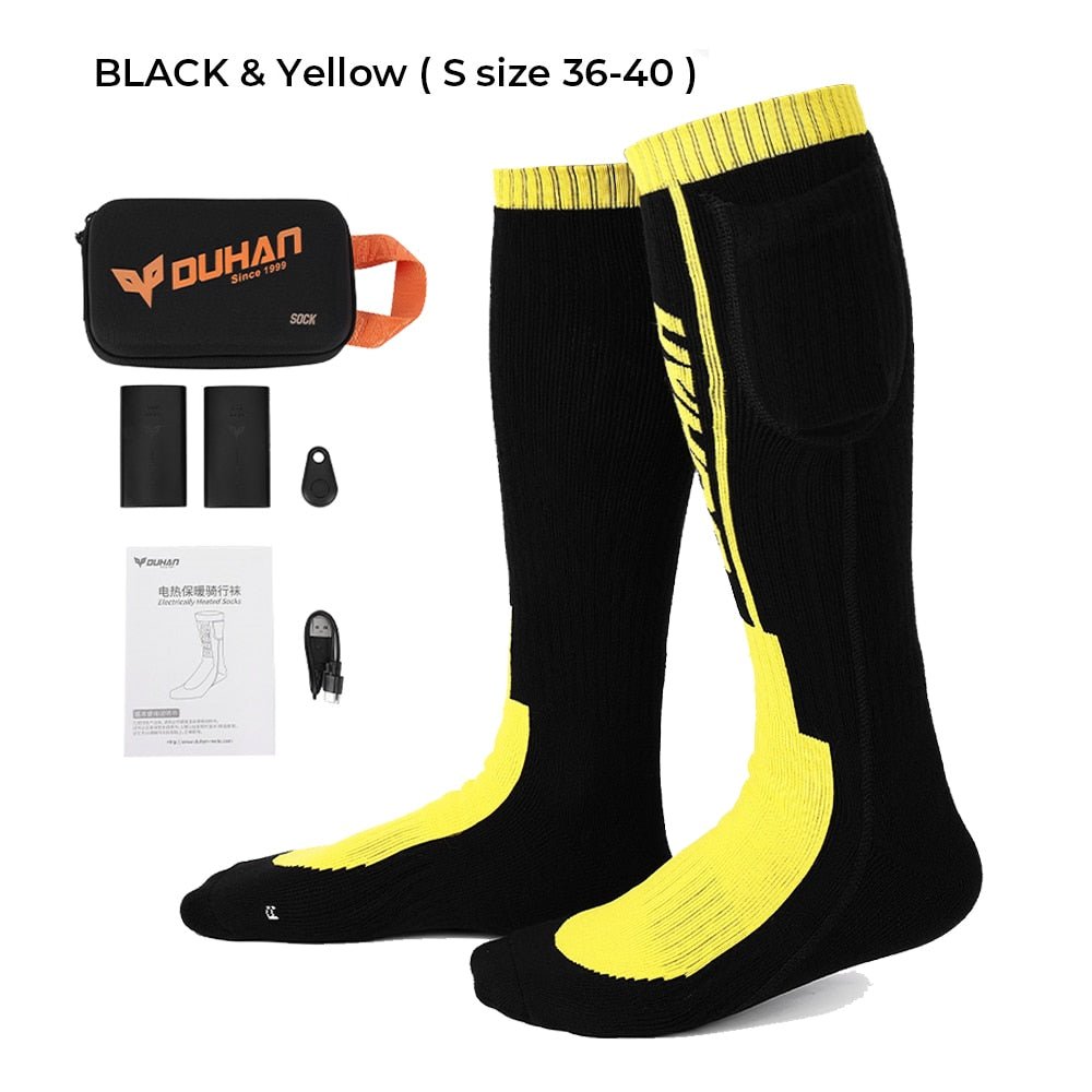 Heating Socks with Remote Control and Rechargeable Battery