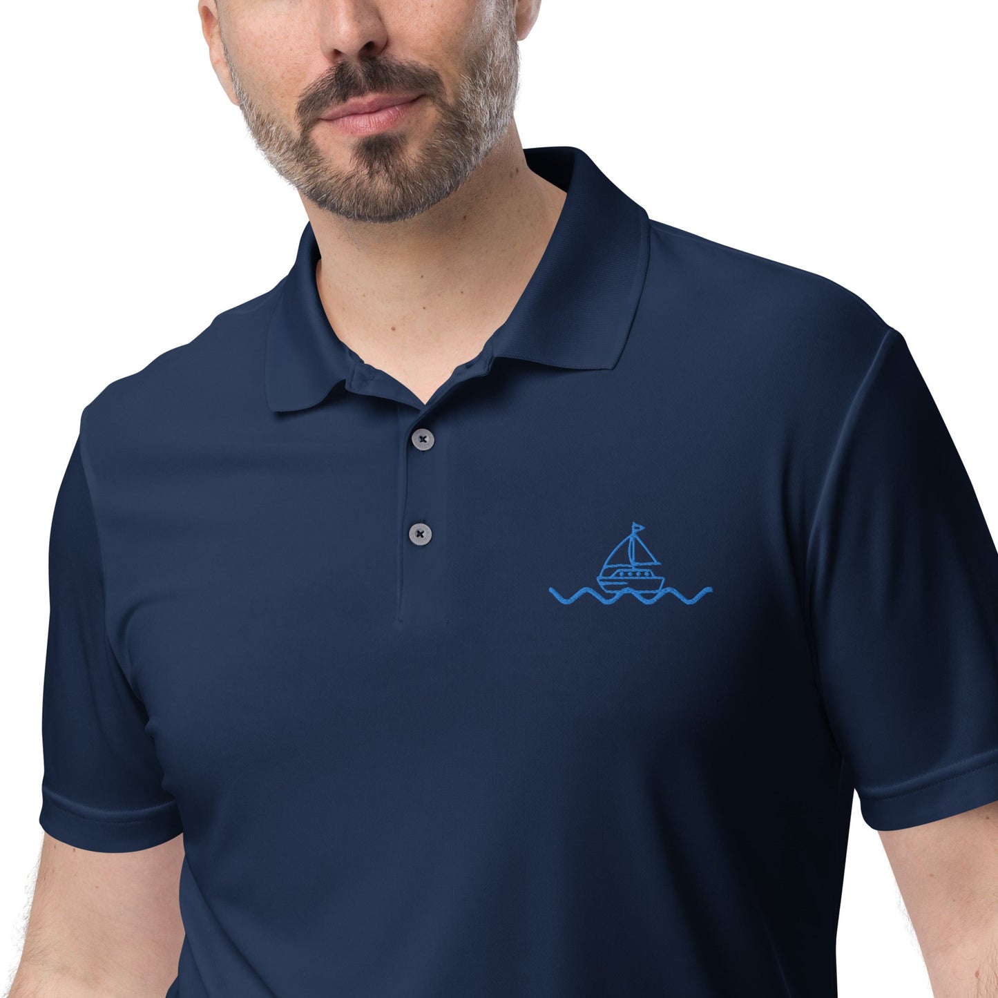 Icespheric Adidas Recycled Polyester Polo Shirt with UPF Protection