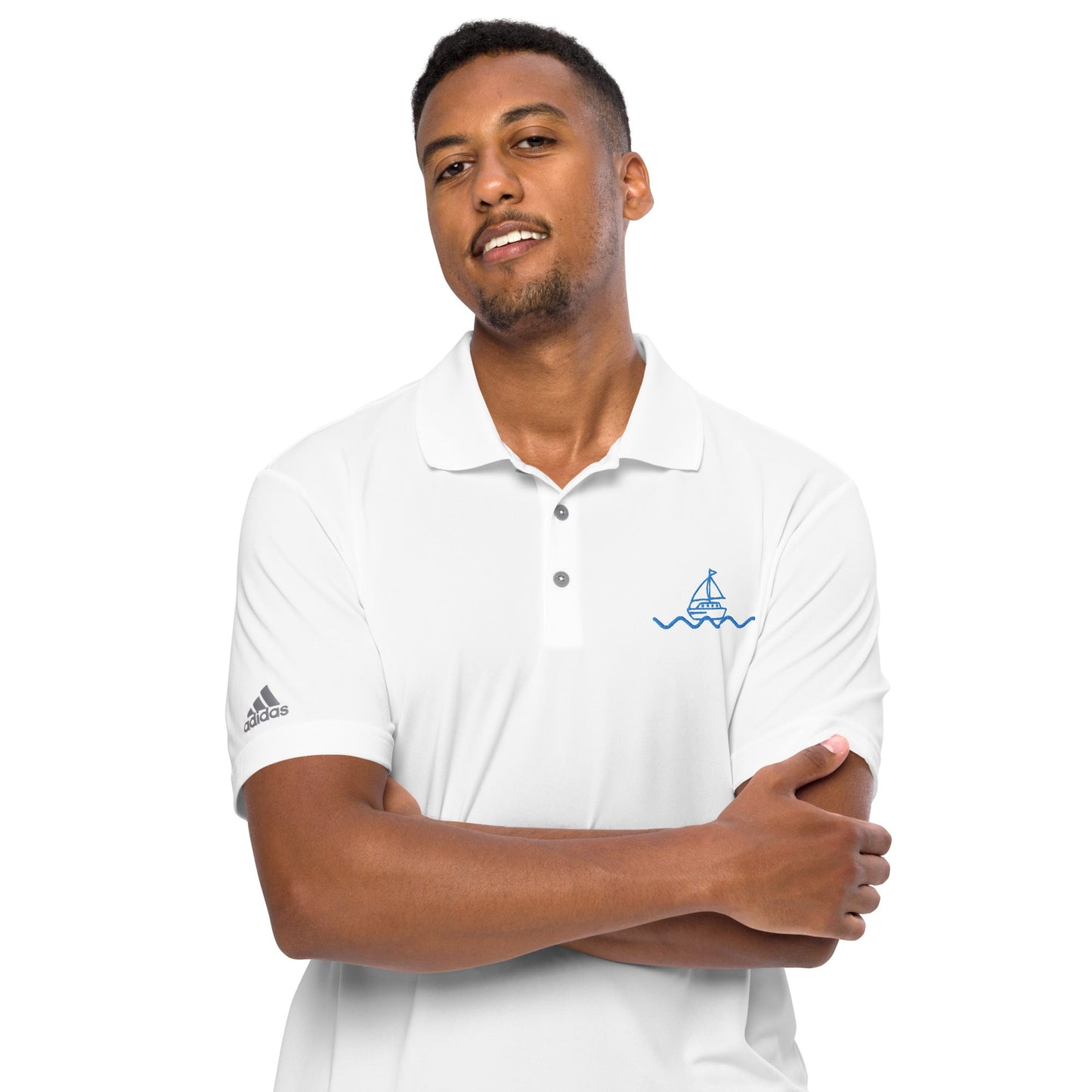 Icespheric Adidas Recycled Polyester Polo Shirt with UPF Protection