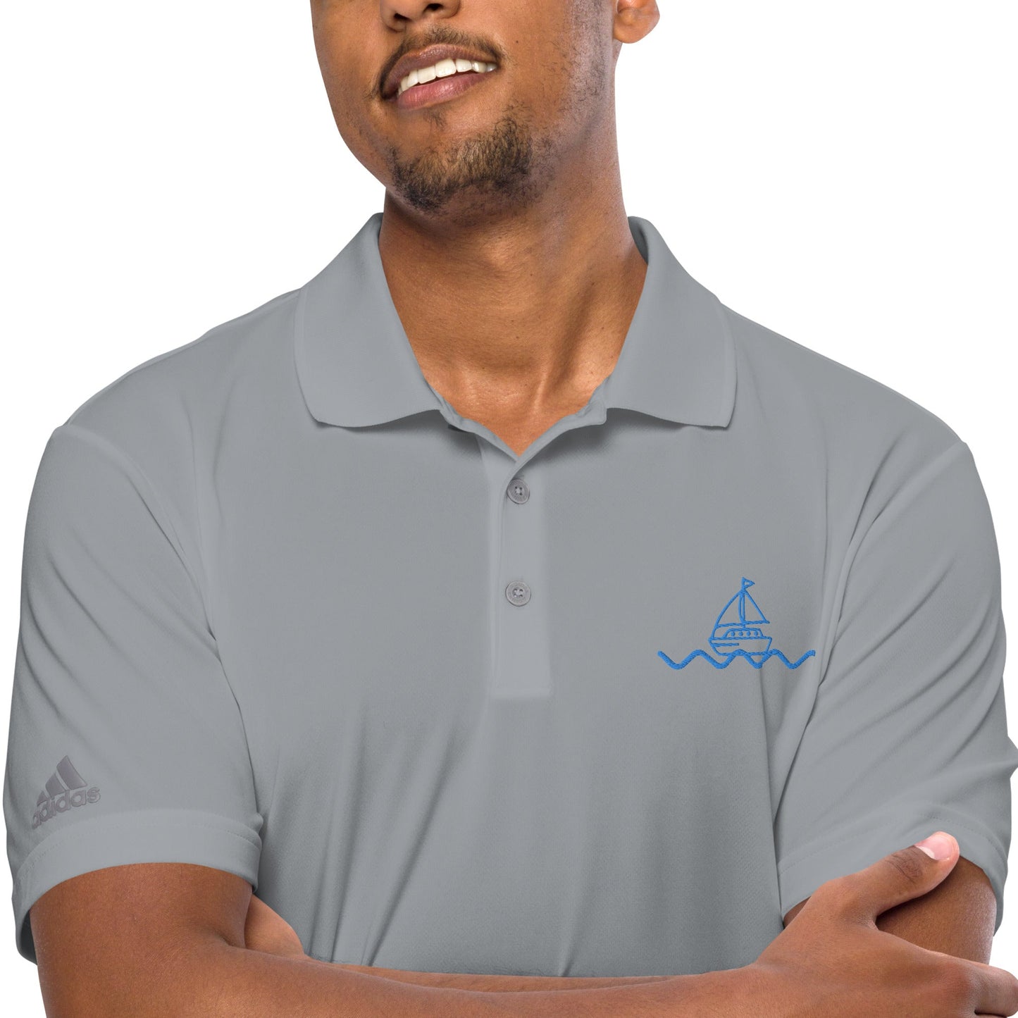 Icespheric Adidas Recycled Polyester Polo Shirt with UPF Protection