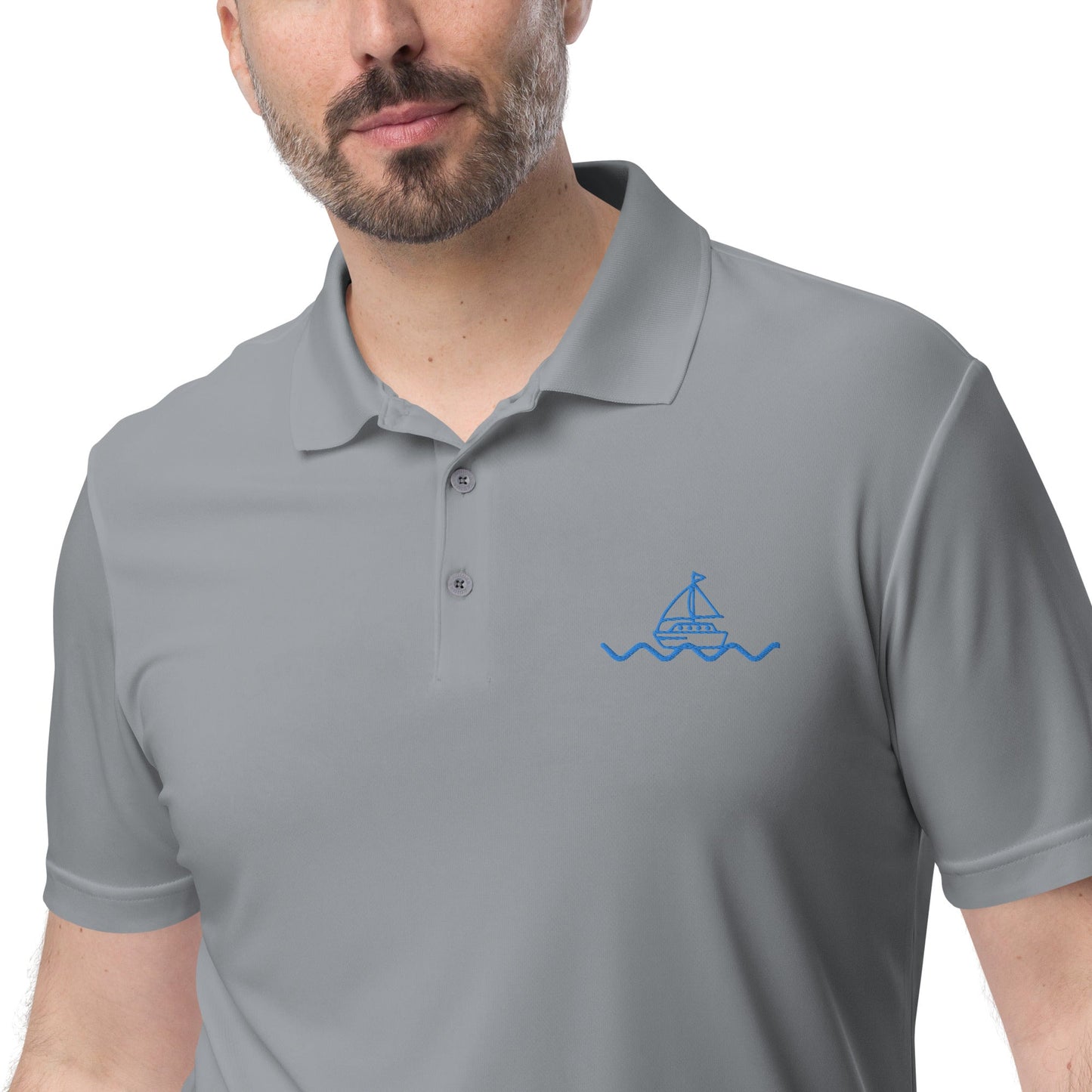 Icespheric Adidas Recycled Polyester Polo Shirt with UPF Protection