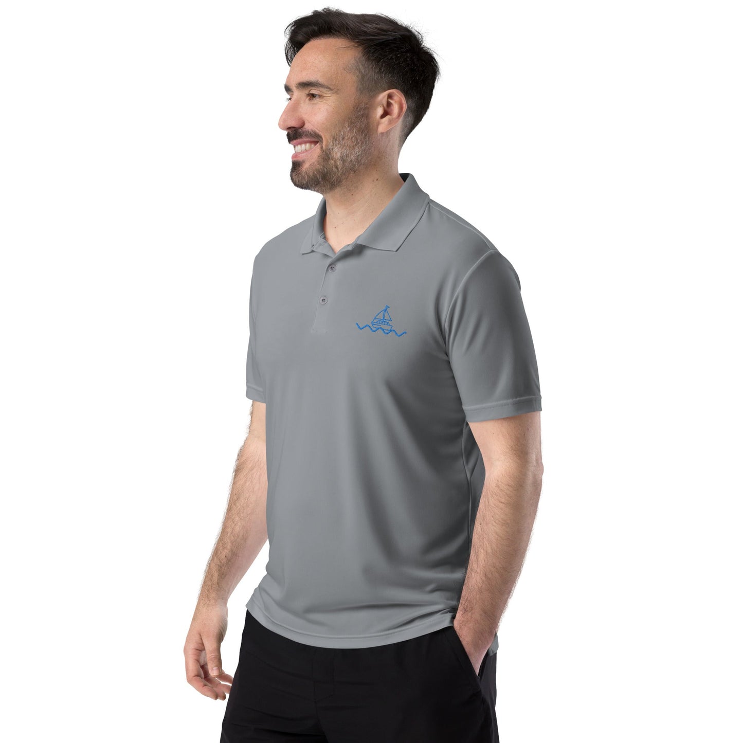 Icespheric Adidas Recycled Polyester Polo Shirt with UPF Protection