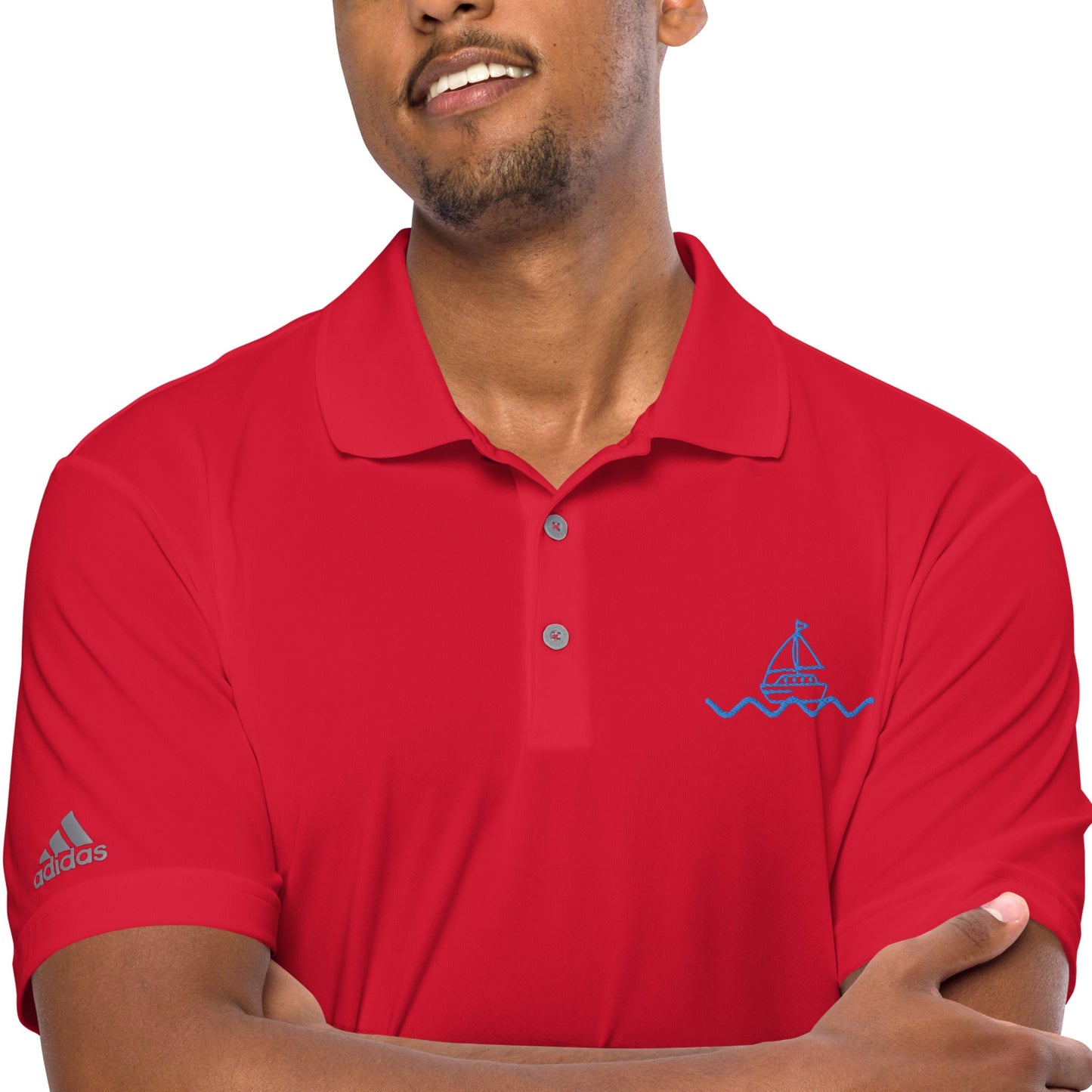 Icespheric Adidas Recycled Polyester Polo Shirt with UPF Protection