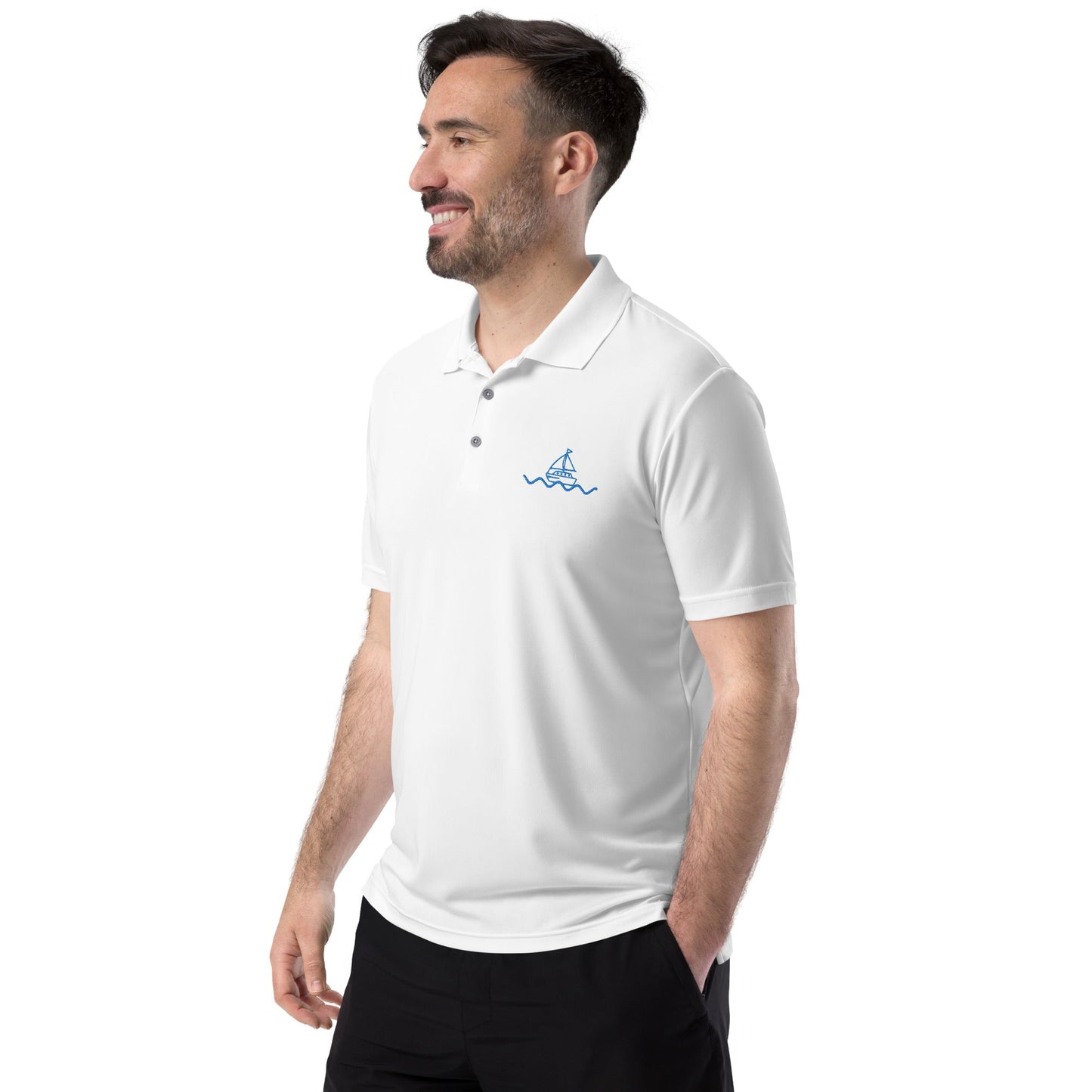 Icespheric Adidas Recycled Polyester Polo Shirt with UPF Protection