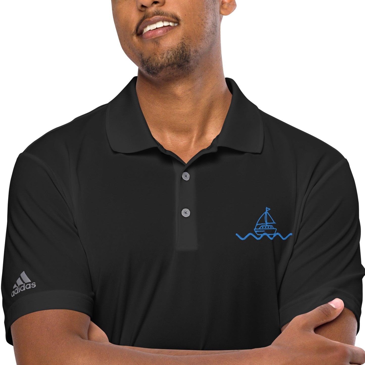 Icespheric Adidas Recycled Polyester Polo Shirt with UPF Protection