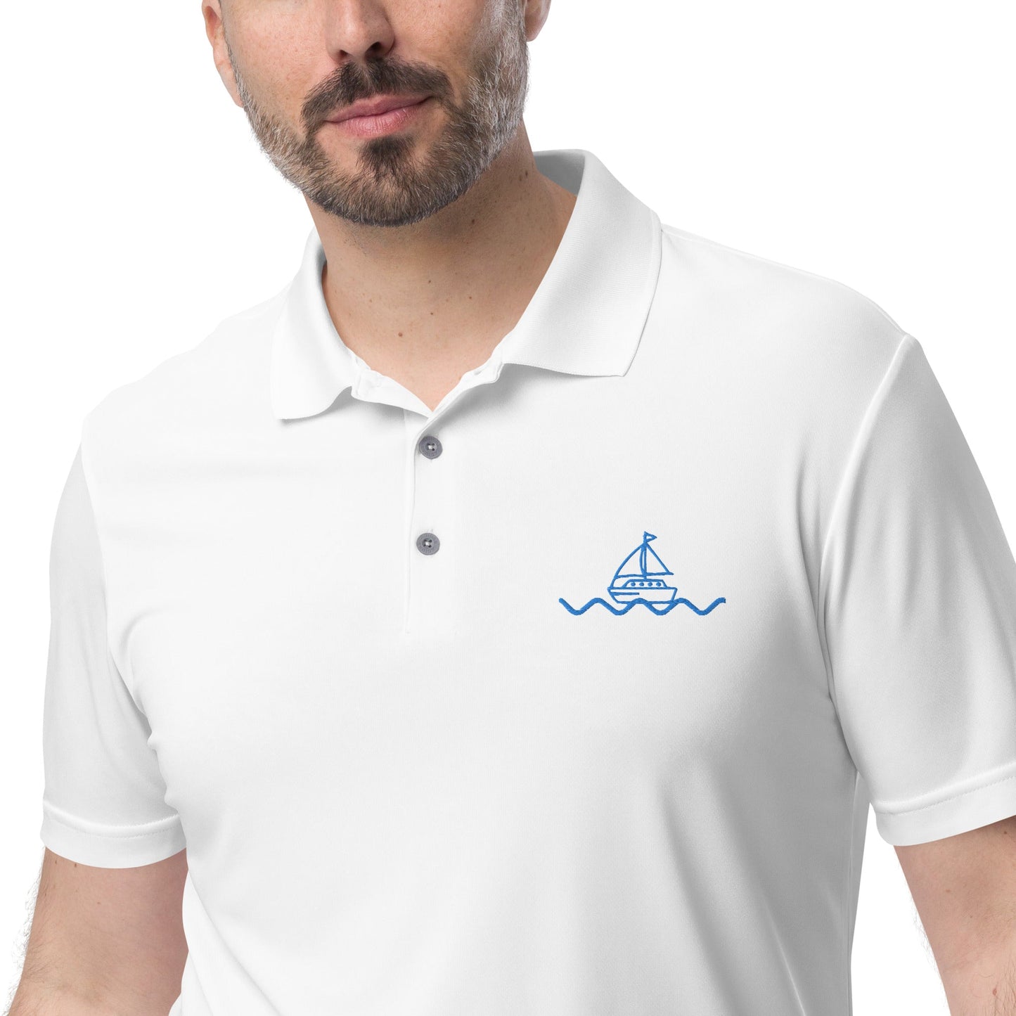 Icespheric Adidas Recycled Polyester Polo Shirt with UPF Protection