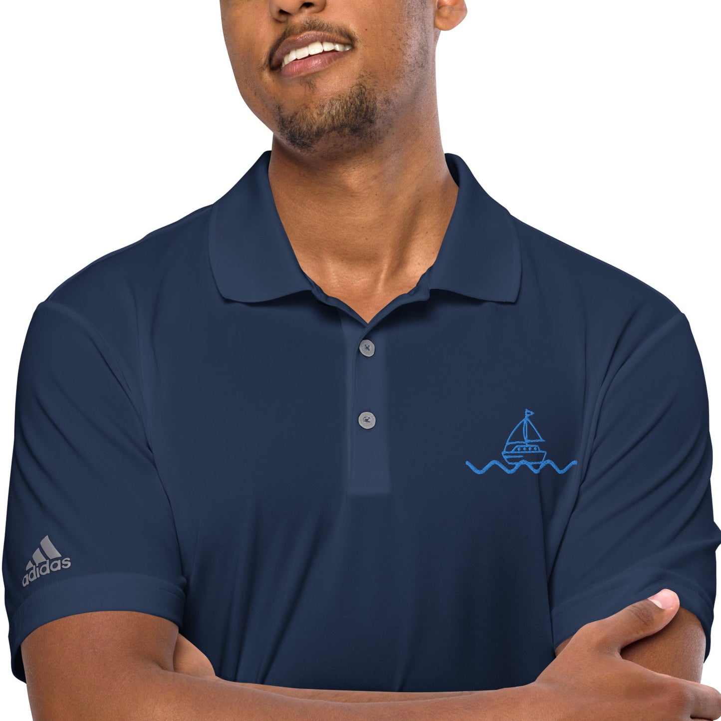 Icespheric Adidas Recycled Polyester Polo Shirt with UPF Protection