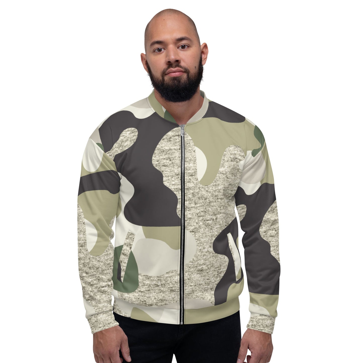 Icespheric Camouflage Unisex Bomber Jacket