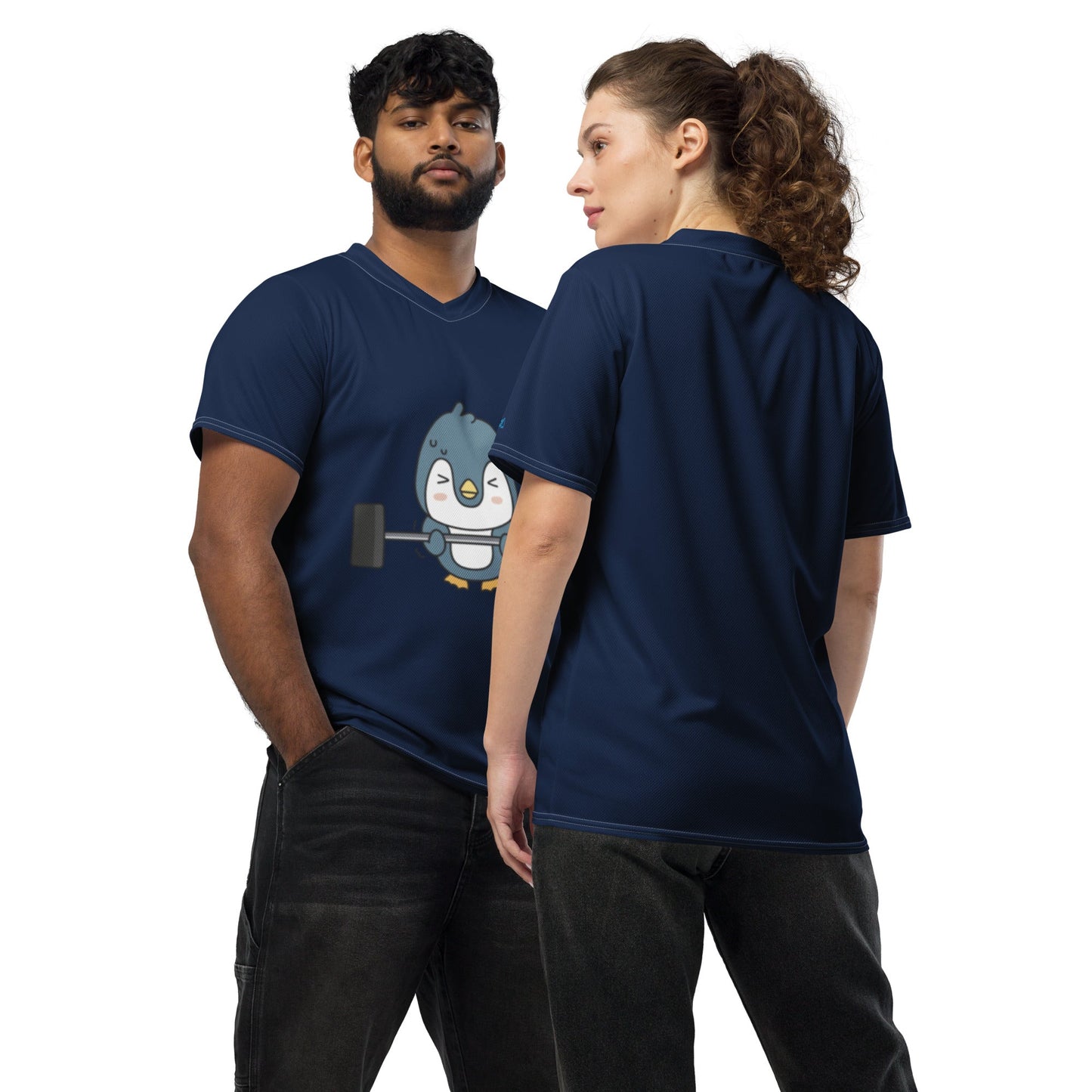 Icespheric Recycled Unisex Penguin Sports T-Shirt