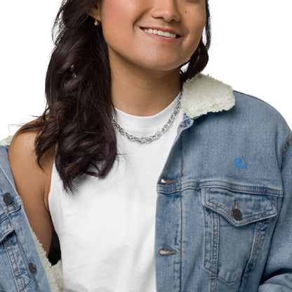 Unisex Denim Sherpa Jacket