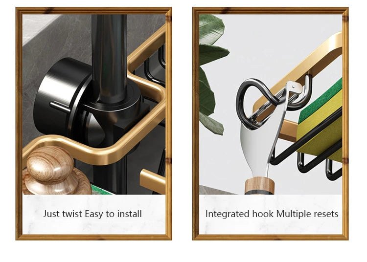 Kitchen Storage Faucet Rack Drain