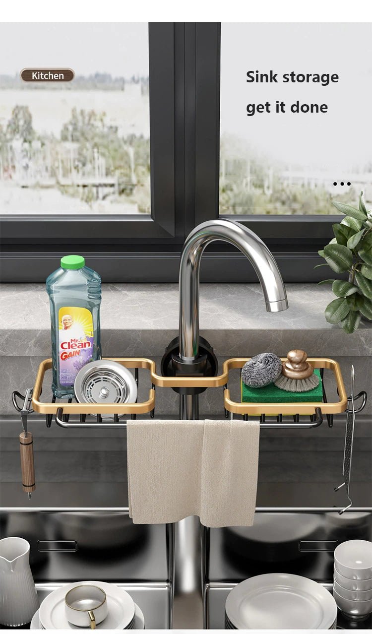 Kitchen Storage Faucet Rack Drain