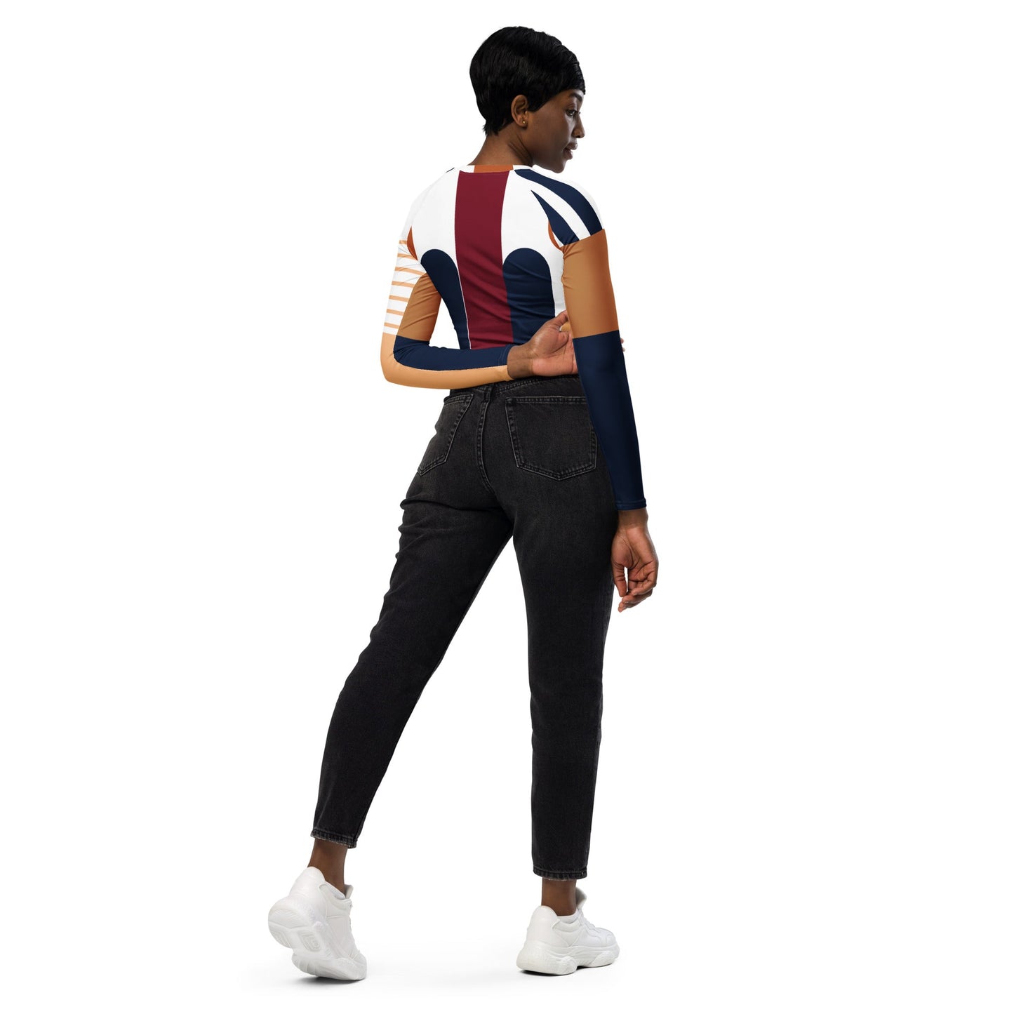 Long-sleeve crop top by Gujanni