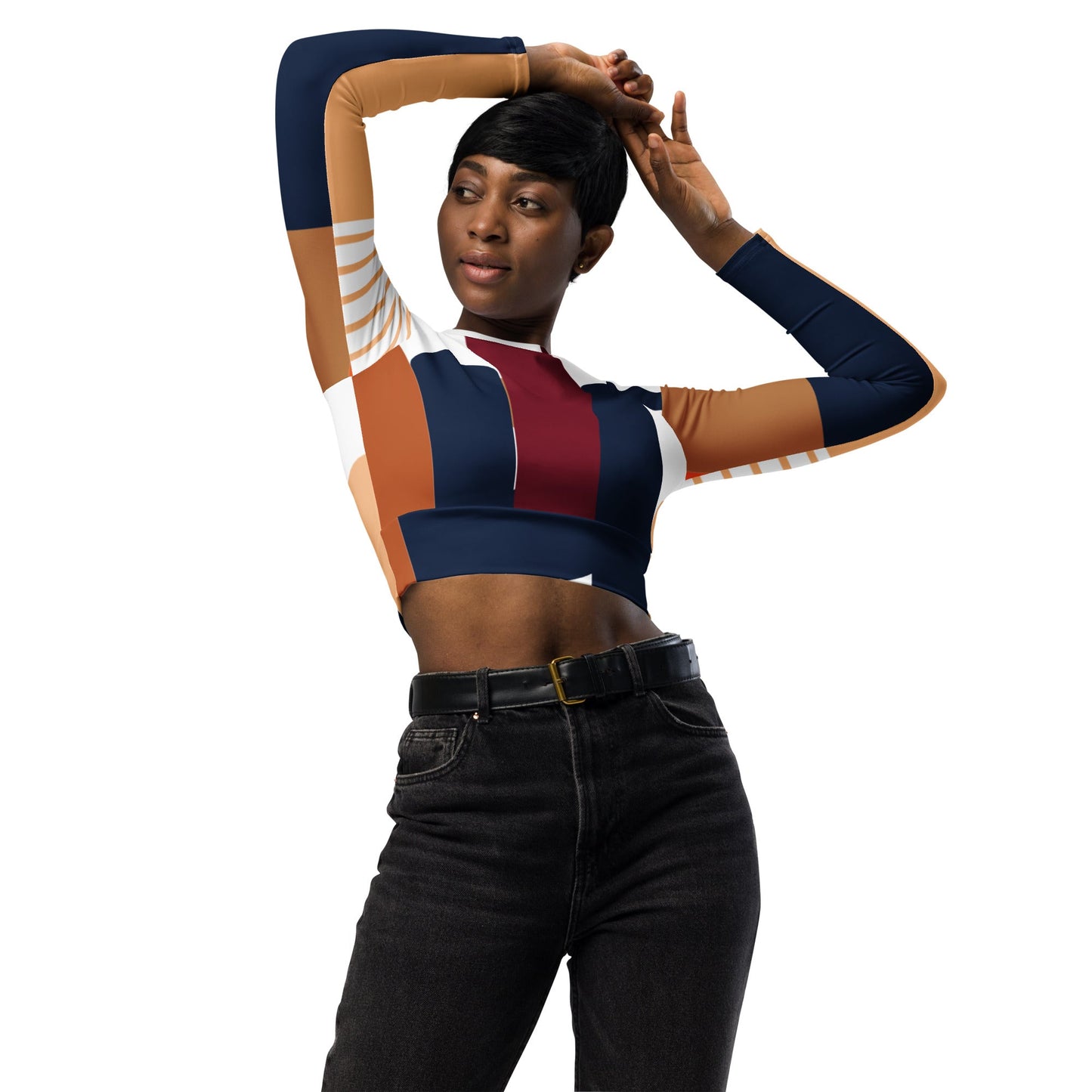 Long-sleeve crop top by Gujanni