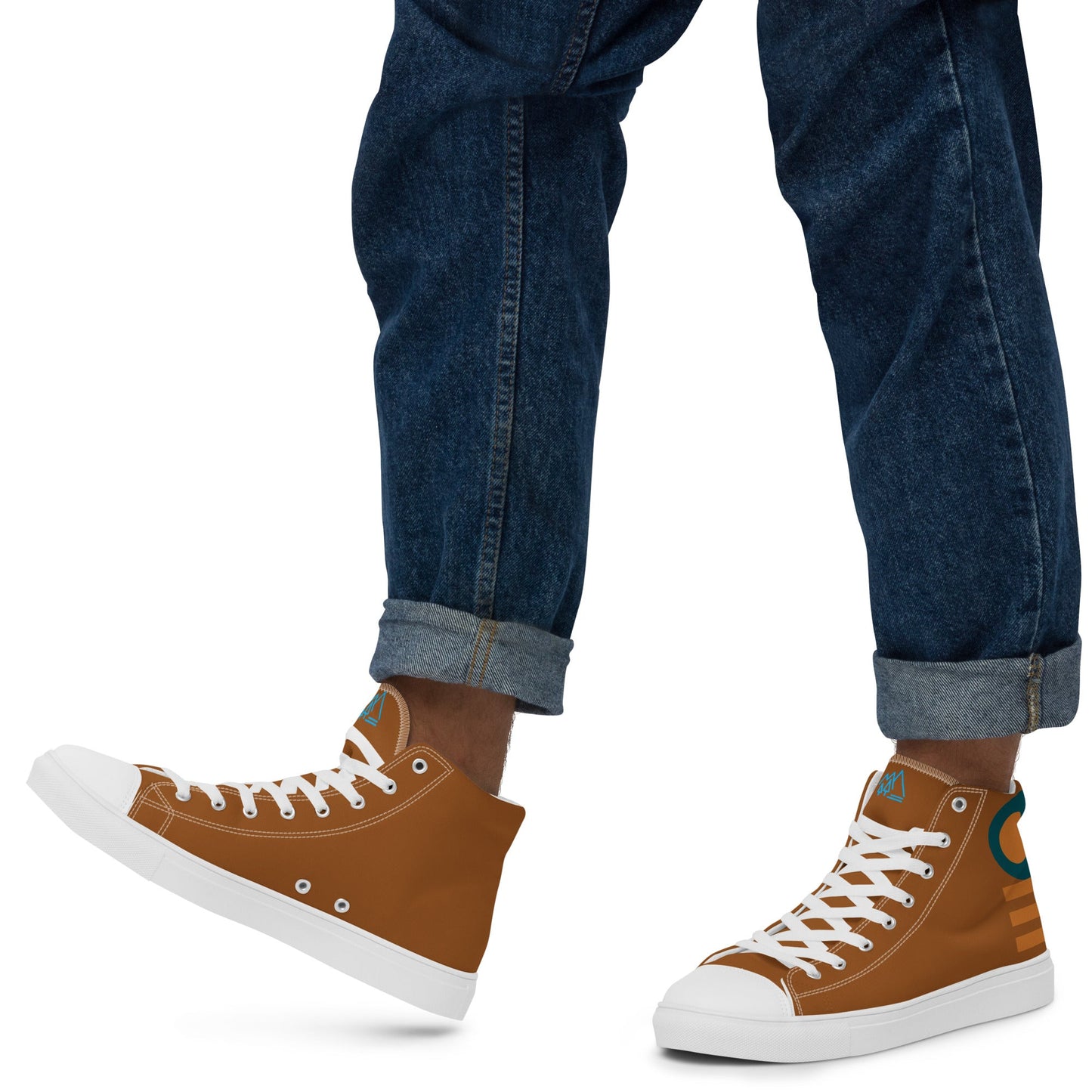 Men’s High Top Canvas Bronze Shoes