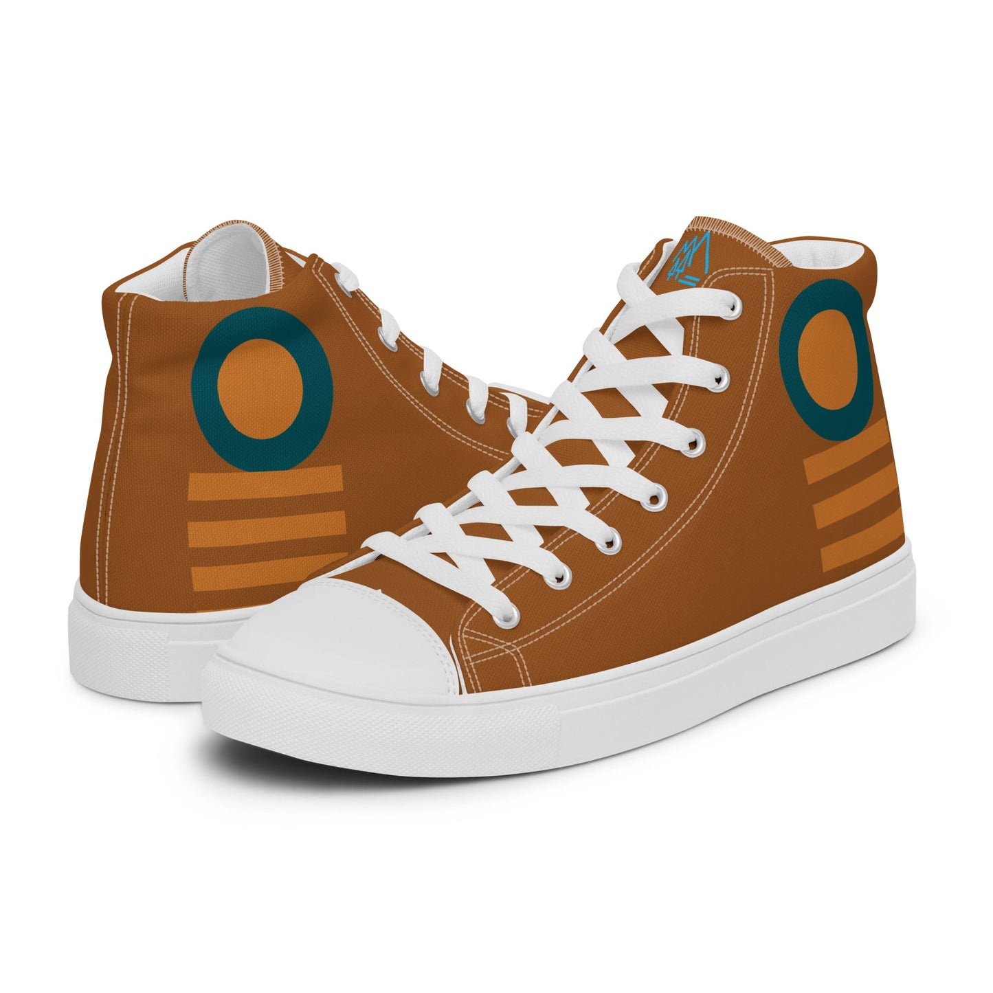 Men’s High Top Canvas Bronze Shoes