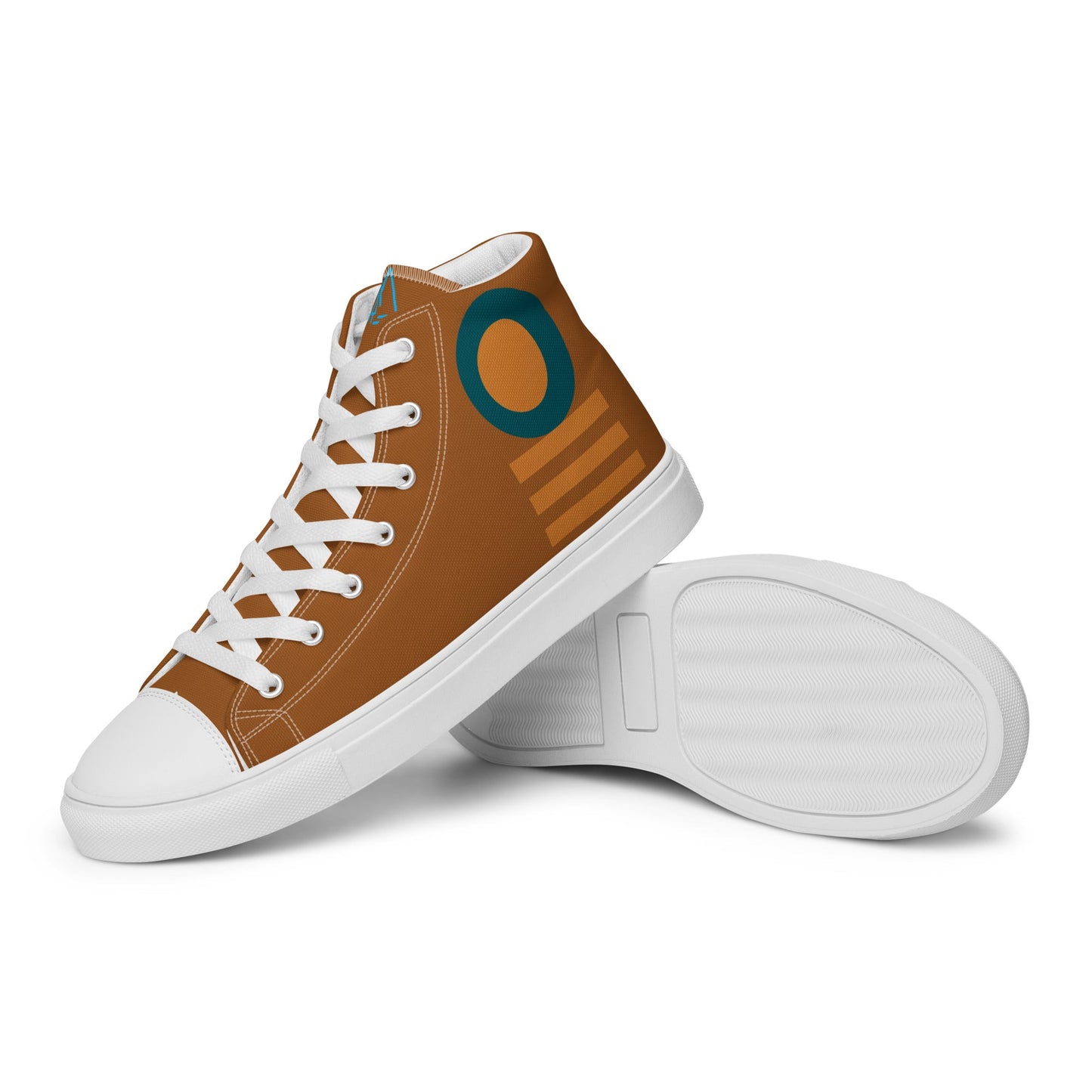 Men’s High Top Canvas Bronze Shoes