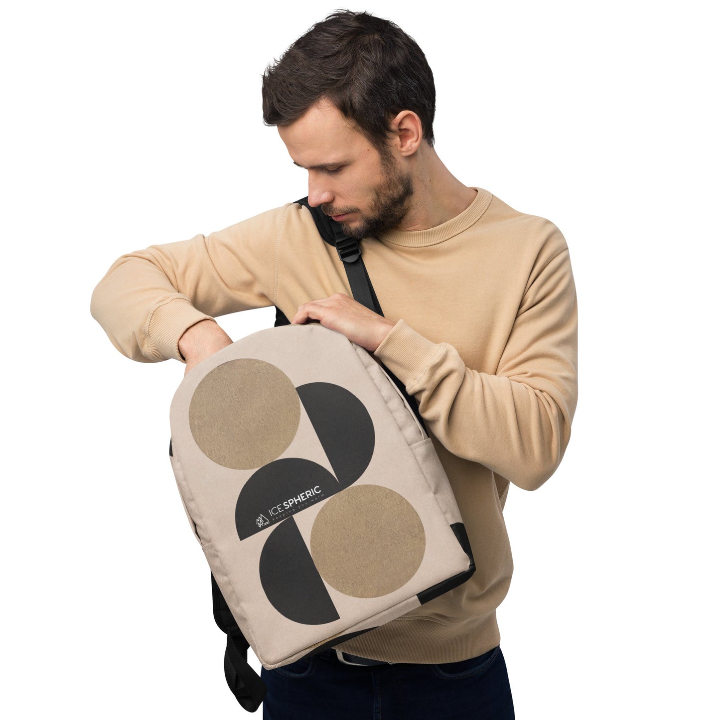 Minimalist Travel  Beige Backpack