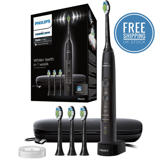 Philips Sonicare 7900 Series Full Kit Electric Toothbrush | White | Black - Icespheric