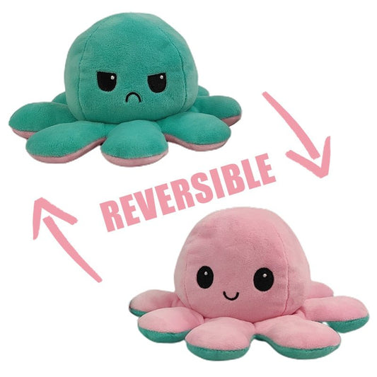 Reversible Flip Octopus Stuffed Plush Toy