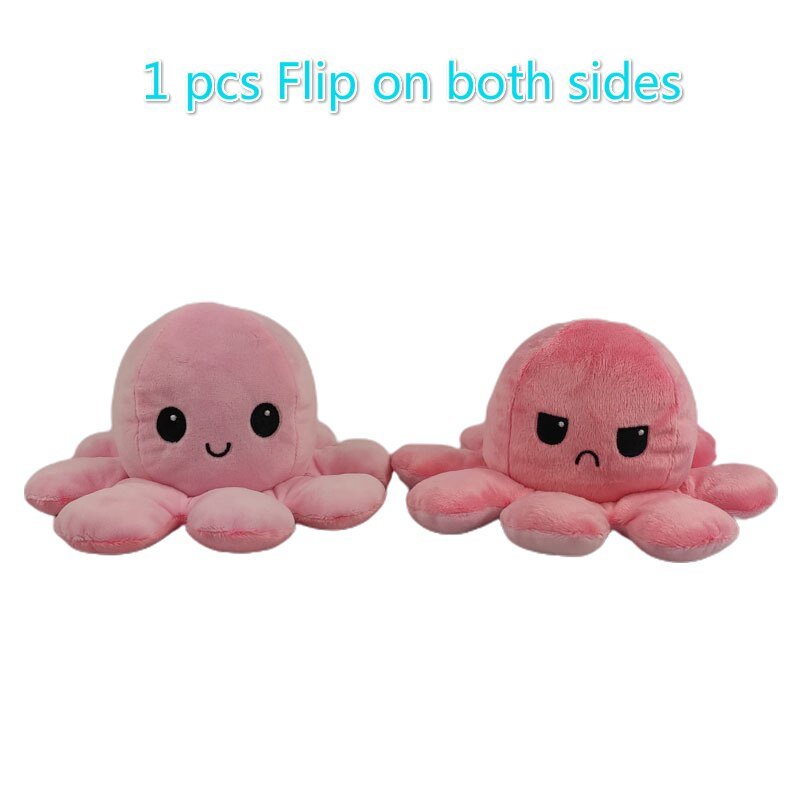Reversible Flip Octopus Stuffed Plush Toy
