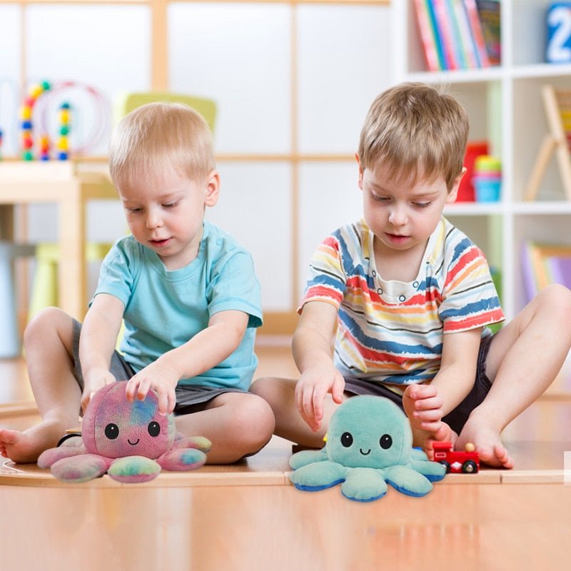 Reversible Flip Octopus Stuffed Plush Toy