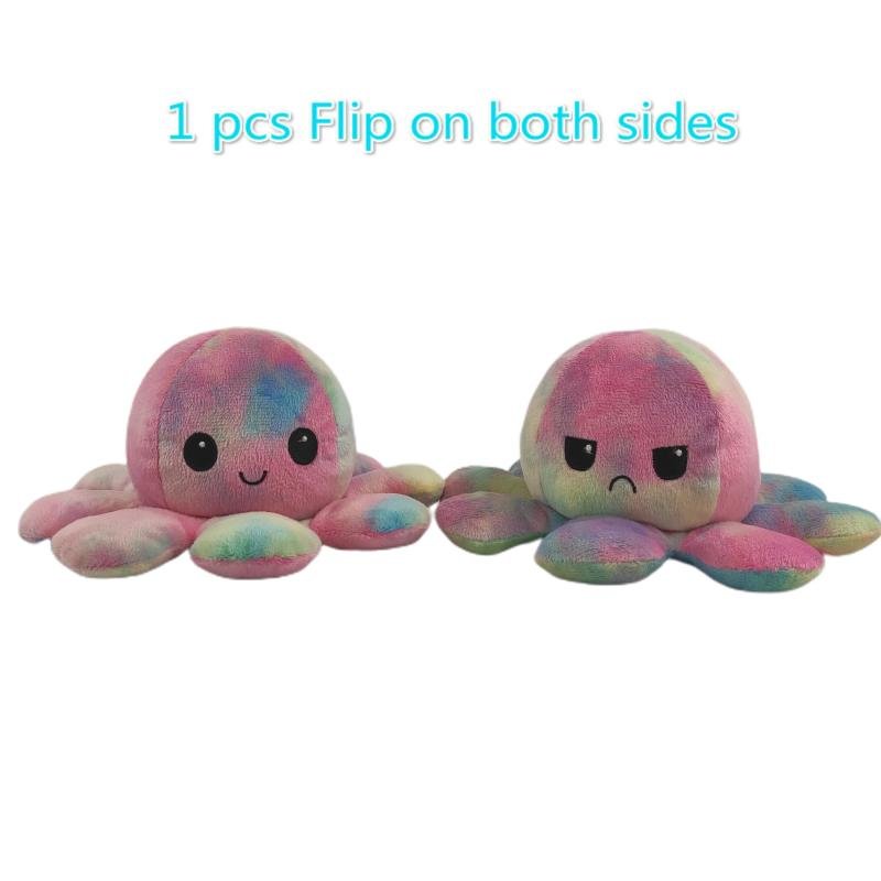 Reversible Flip Octopus Stuffed Plush Toy