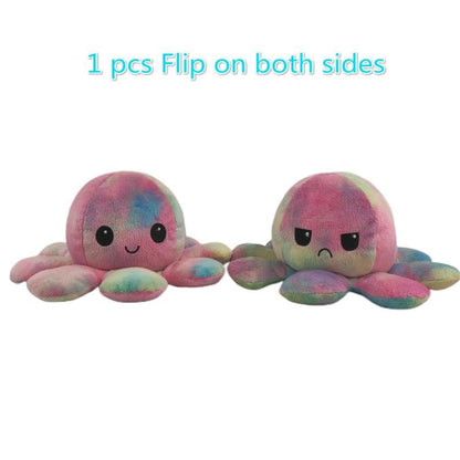 Reversible Flip Octopus Stuffed Plush Toy
