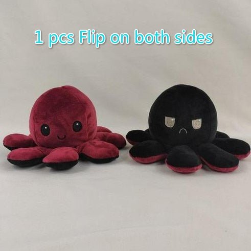 Reversible Flip Octopus Stuffed Plush Toy