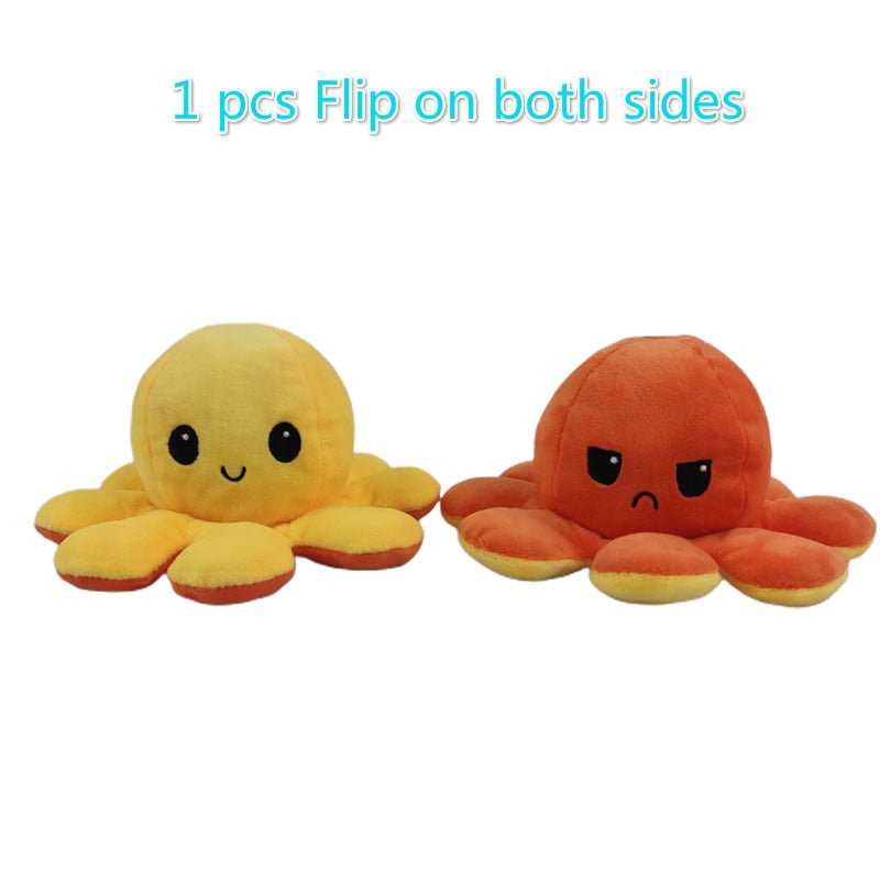 Reversible Flip Octopus Stuffed Plush Toy