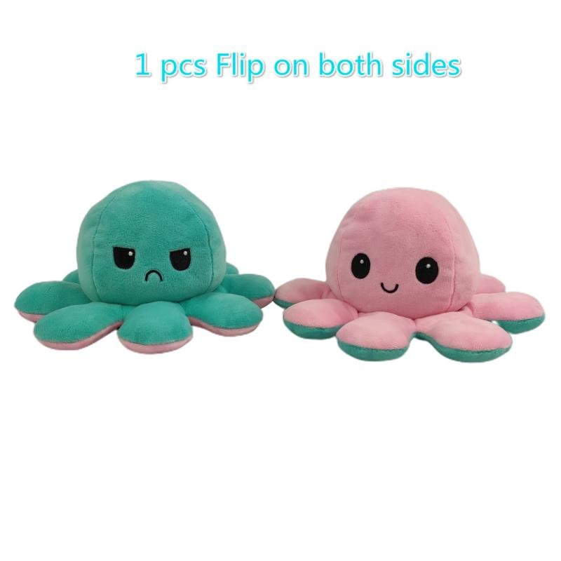 Reversible Flip Octopus Stuffed Plush Toy