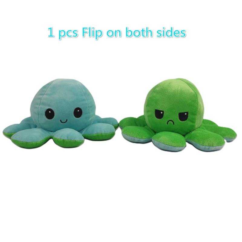 Reversible Flip Octopus Stuffed Plush Toy