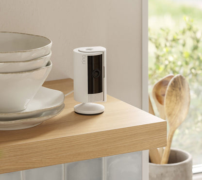 2nd Gen Ring Indoor Wi-Fi Camera FHD1080p W/Alexa | UK Plug | White | Black