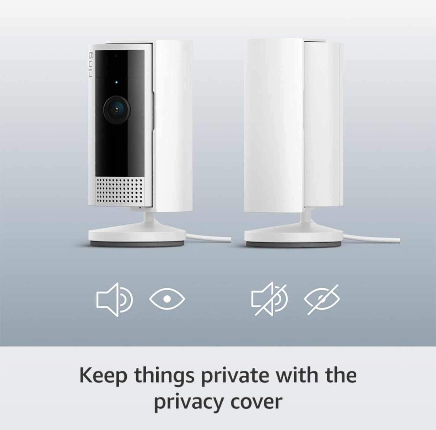 2nd Gen Ring Indoor Wi-Fi Camera FHD1080p W/Alexa | UK Plug | White | Black