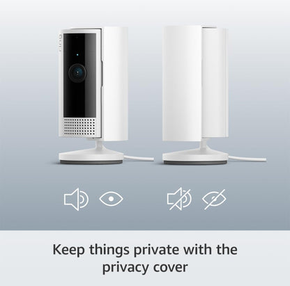 2nd Gen Ring Indoor Wi-Fi Camera FHD1080p W/Alexa | UK Plug | White | Black