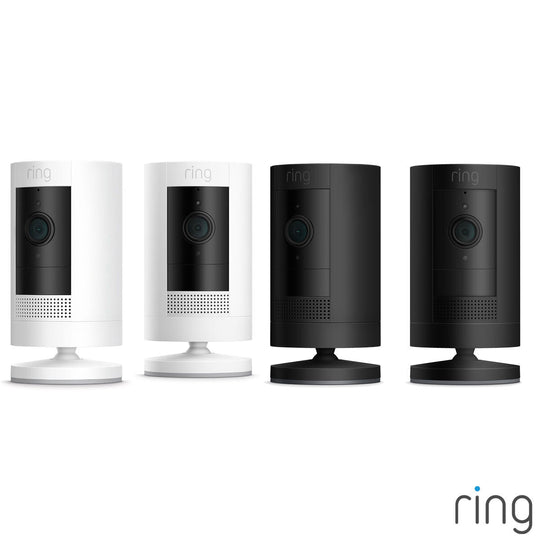 Ring Stick Up Cam|Outdoor|Indoor|Battery| Wireless|Plug in|White|Black
