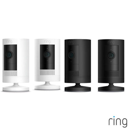 Ring Stick Up Cam|Outdoor|Indoor|Battery| Wireless|Plug in|White|Black